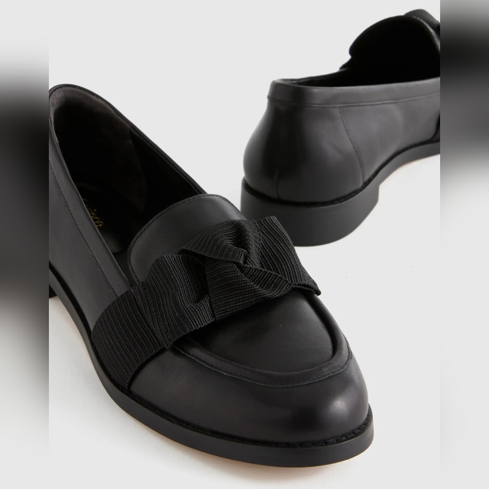 Quince Italian Leather Bow Penny Loafer